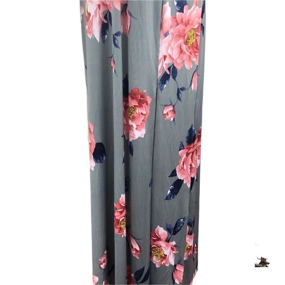 Size 14/16 Jeanette Plus Front Wrap Flattering Long Floral Dress! - Picture 7 of 8